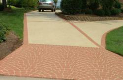Stamped Concrete Driveway by Sundek of Washington